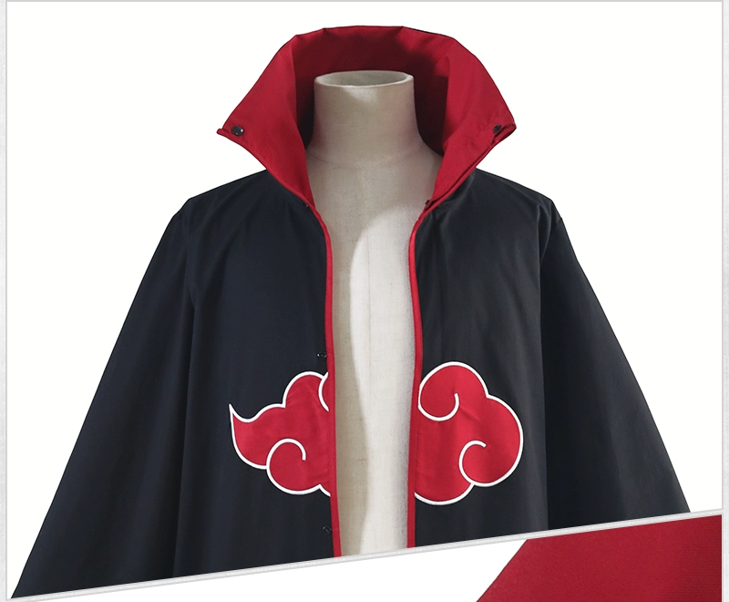 Naruto chính thức chính hãng tổ chức Akatsuki mây đỏ áo choàng Sasuke Itachi cosplay quần áo áo choàng nguyên bộ