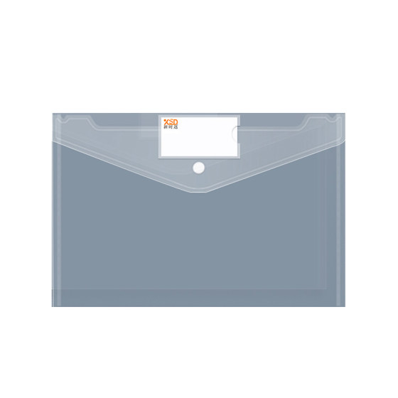 Thickened A4 Document Bag, Transparent Plastic, Large Capacity, Snap-Button Test Paper Storage Bag, Student File Document Bag