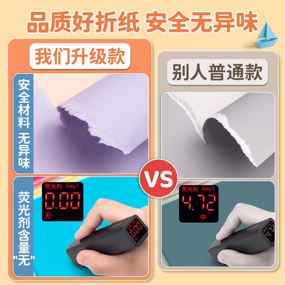 Children's Origami Craft Paper, Soft Cardboard for Primary School Students, First Grade Square Colored Paper, A4 Special Colored Paper for Kindergarten