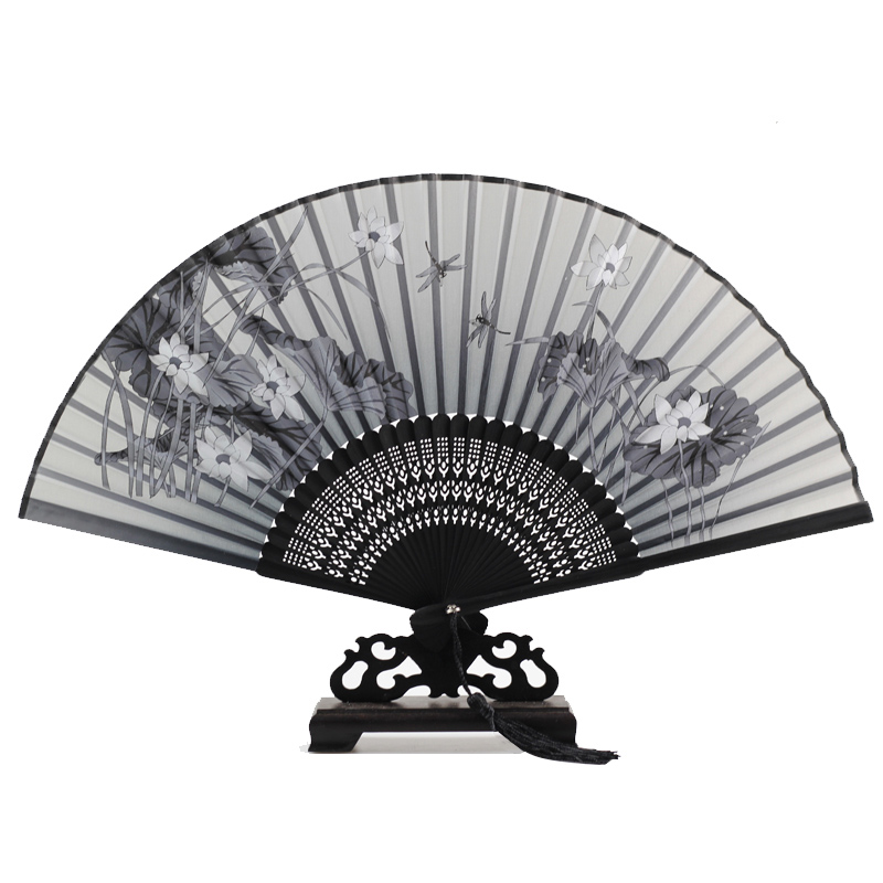 Fan-folding fan China Wind Zhang Yun Lei Erye The same style of ancient wind female dance fan 21cm Summer folding portable small fan