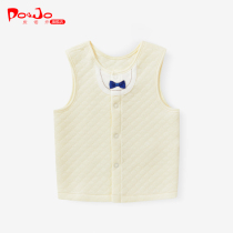 Picu Qiao Spring and Autumn Male Baby Vest Baby Cotton Vest Newborn Baby Pinch Warm Thickening Childrens Vest