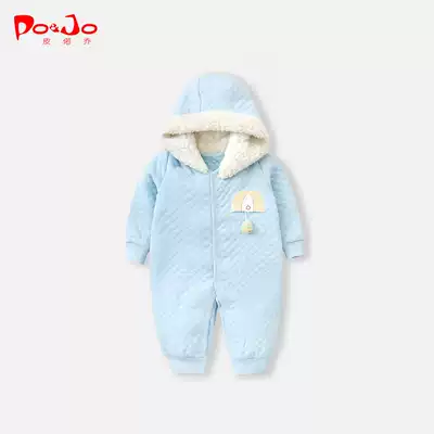 Pi Ruoqiao winter clothes Newborn baby clothes Baby one-piece out hugging clothes Winter thickened warm climbing clothes
