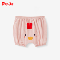 Piao Qiao girls summer clothes baby childrens clothing women baby bubble pants summer cartoon shorts breathable cute cute cute