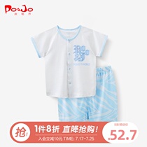 Pirocho short sleeve suit 0 summer boys  clothes Baby childrens clothes Baby two-piece summer shorts 3 years old cotton