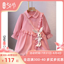 Girls dress for dress spring 2022 new Ocean Gas Net Red Bursting Dress Original Children Dress Spring Autumn Princess Dress