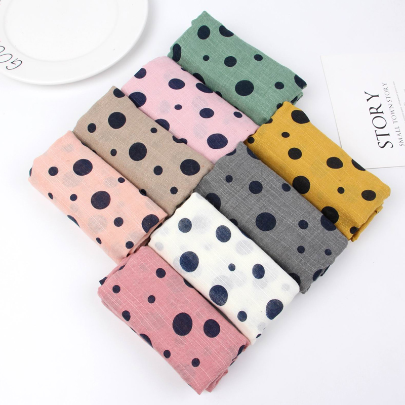 Children's scarf spring and autumn thin baby cotton linen scarf four seasons long version comfortable breathable boys and girls gauze towel