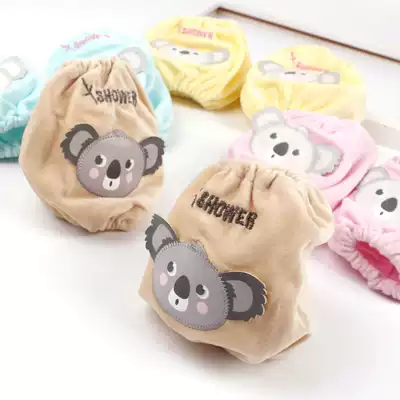 Baby sleeves autumn and winter children cuffs anti-dirt sleeves cute cartoon boys and girls short flannel sleeve tide