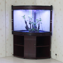 Fish tank living room household triangle fan-shaped corner large and medium-sized ecological water-free goldfish tank aquarium customized