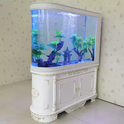 European-style bullet goldfish tank glass aquarium shoe cabinet screen partition living room 1 1 1 2 1 5 Customized