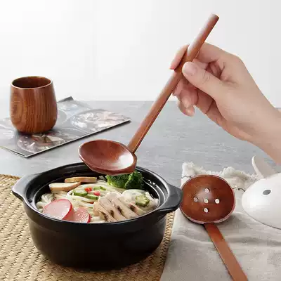 Japanese ramen spoon non-stick colander wooden spoon Wooden Spoon hot pot colander colander noodle spoon spoon Japanese cuisine