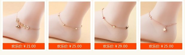 Phiên bản Hàn Quốc của cá tính retro Mèo may mắn vòng chân nữ chuyển hạt Nhật Bản và Hàn Quốc sinh viên bằng thép titan vàng hồng 18K tặng quà sinh nhật lắc chân đẹp độc
