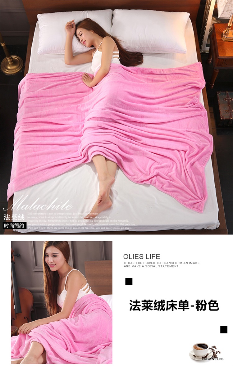 Mùa đông đôi san hô fleece chăn dày flannel chăn đơn nap khăn chăn điều hòa không khí chăn sheets