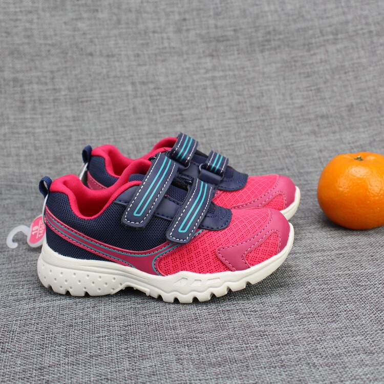 Children's shoes spring mesh running shoes hook and loop light comfortable sneakers baby shoes order export BD195