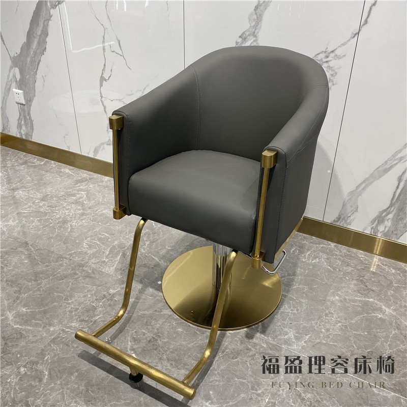 Hairshop chair hairdresser chair hairdresser chair mesh red lifting hot seat high-end cutting chair