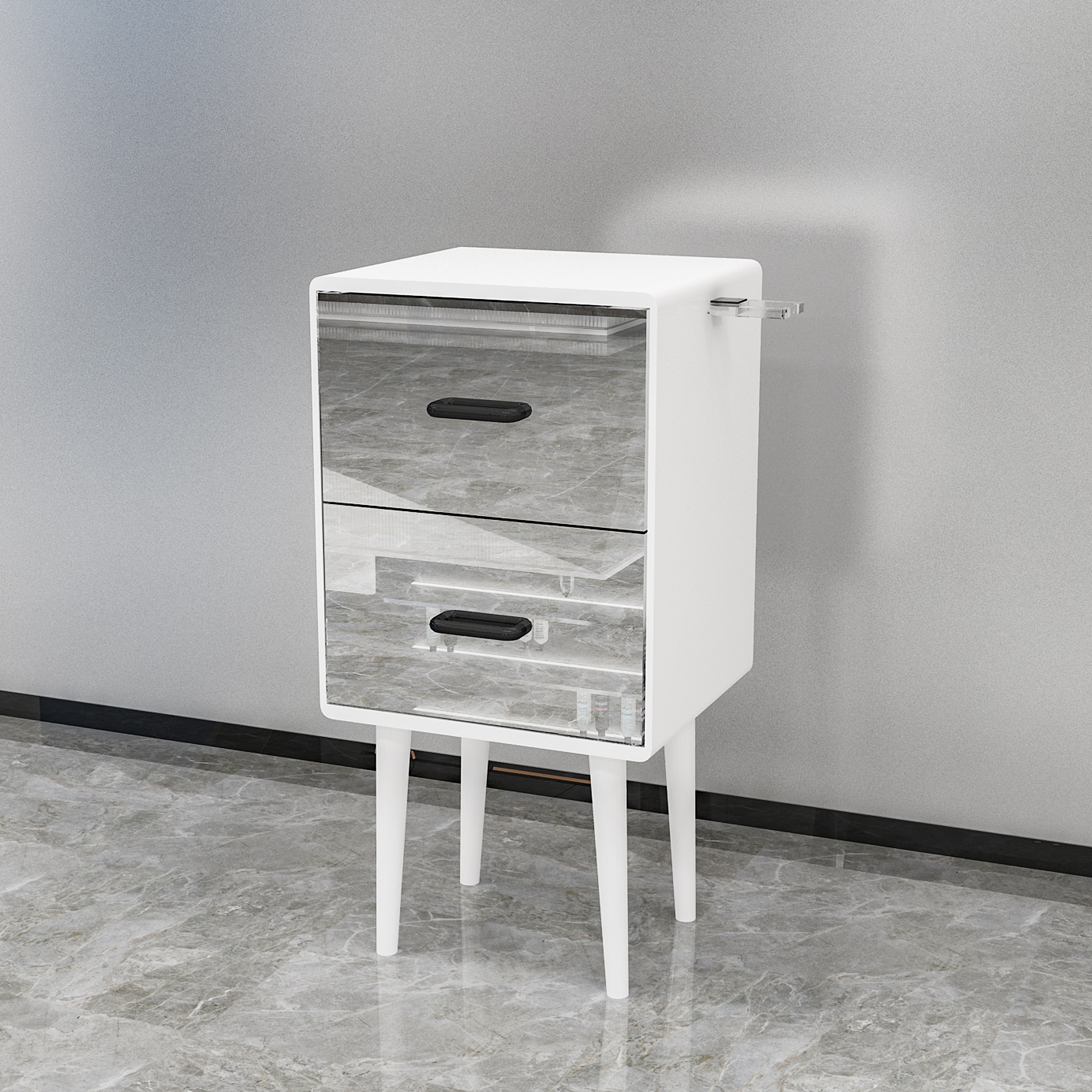 Hairdresser Shop Tool cabinet hairstylist Drawer Type Hairdressing Products Landing Cabinet Hair Salon Special Density Board Containing Cabinet