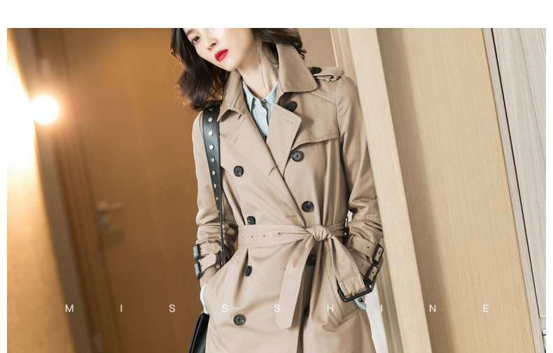 Trench pour femme en Coton - Ref 3227332 Image 19