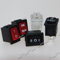 RA12 22 32 52 62 Single-way two-gear three-speed reset small boat switch black rocker R19A Taiwan Bright Group