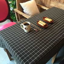 Nordic Plaid dining tablecloth fabric home waterproof tablecloth square table mat coffee table tablecloth simple modern cover cloth