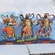 24 Heavenly Gods Statues, Guardian Deities, 24 Heavenly Buddhas, Resin, Fiberglass, Raw Paint, Copper Sculpture Ornaments