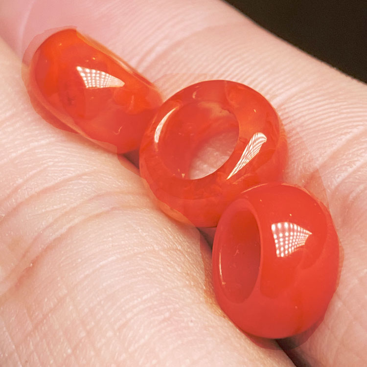 Natural Waxi South Red Running Ring Sichuan Material Ring Pendant Passepartout Necklace Bread Buckle Time to Run Bodhi Accessories