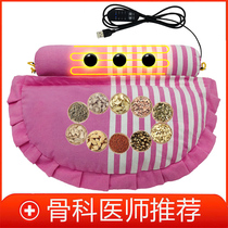 Cervical spine pillow repair correction cervical spine Straightaway Special Adult Single Sleeping Aids Sleeping Old Coarse Cloth Buckwheat Shell Combined Pillow