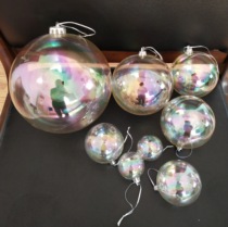 New colorful transparent Christmas ball decorative ball Bubble ball round ball Hollow ball New products direct sales