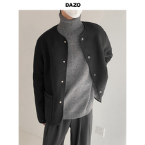 DAZO and windless velvet small jacket male loose casual autumn and winter 100 lap outside wearing jacket Korean version trend ins