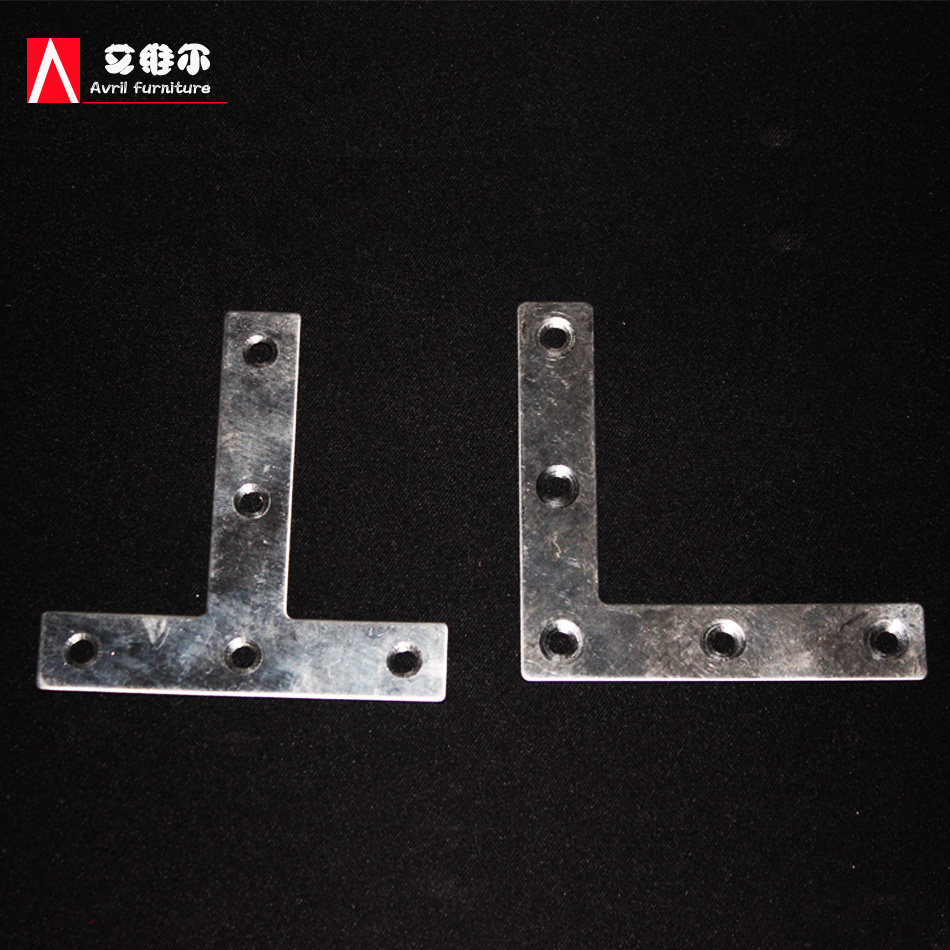 Thickened stainless steel corner code angle iron 7-character code L-shaped T-shaped code board support bracket right-angle furniture fixed connector