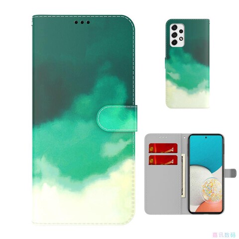 Gradient Pattern Wallets Folio Flip Magnetic Synthetic Leather Card Holder Folding Stand A13 5G, A23 5G, A33 5G, A53 5G, A73
