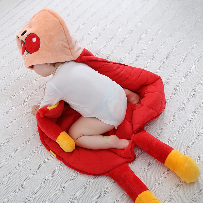 New mô hình động vật sơ sinh bé mùa đông quần áo sơ sinh bé ôm dày túi ngủ BB chống kick quilt