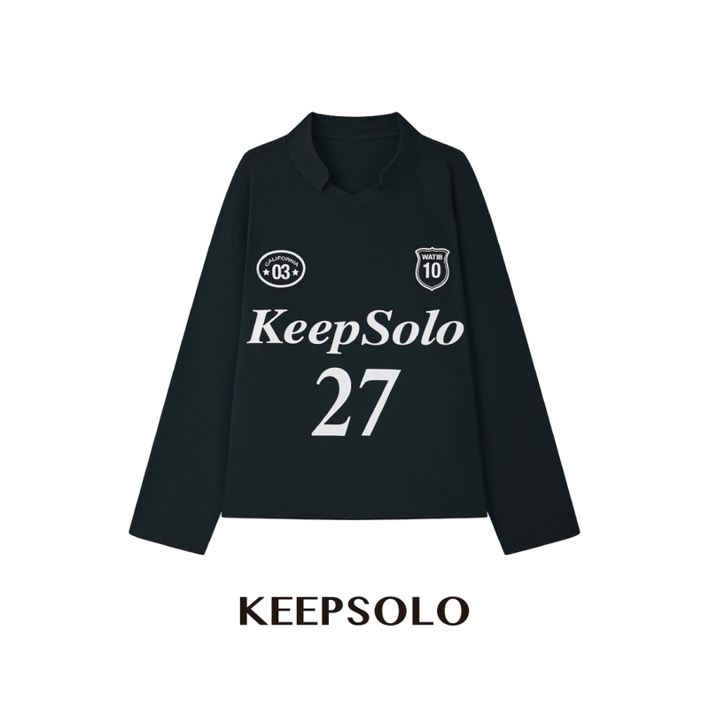 Keepsolo'Breathable' Mesh Breathable Letter Print T-Shirt 26Ss051