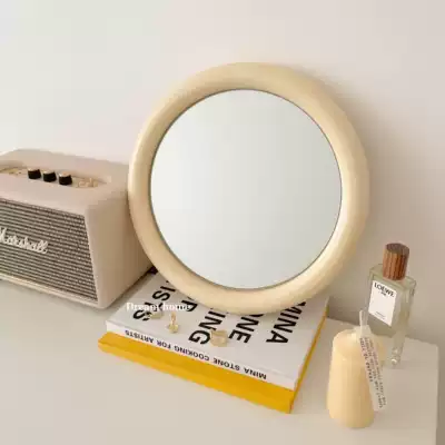 Dream home Retro Mirror cosmetic mirror decoration Wood ins Korean blogger hanging mirror vintage