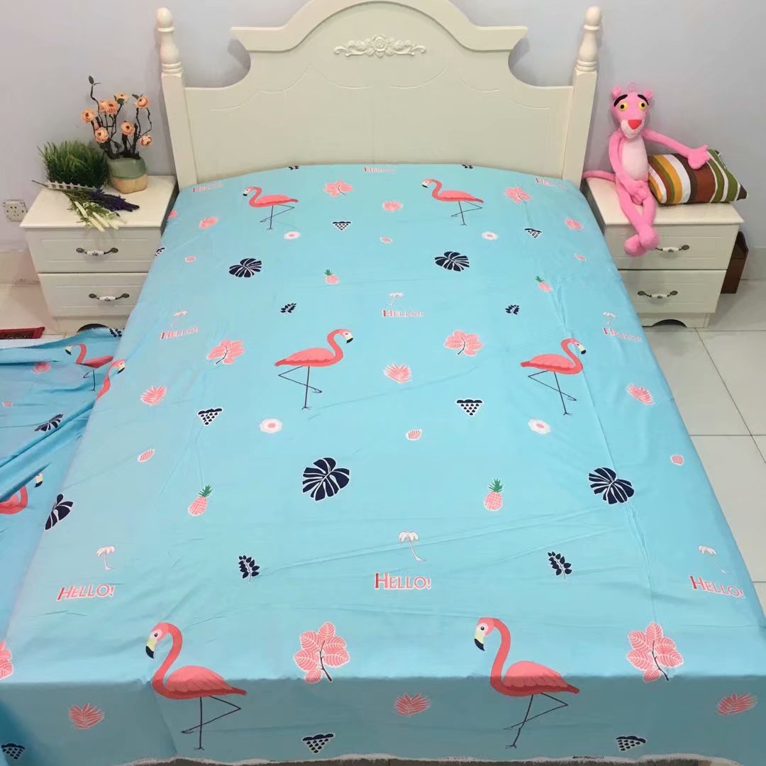 mô hình vụ nổ Red Net bông tấm dày giường bông bông chéo denim gối lanh giải phóng mặt bằng - Khăn trải giường tấm ga trải giường