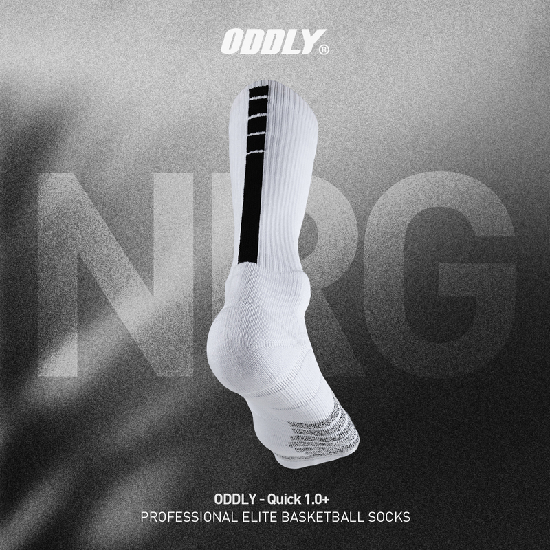 Oddly【Quick1.0+】【Energy Strip】Imported Non-Slip Yarn Basketball Socks Thick Player Elite Sports Socks