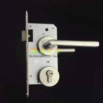 Hyundai 304 stainless steel split hand indoor door lock bedroom door lock pure copper lock cylinder stainless steel split lock
