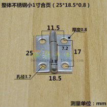 777 stainless steel 1 inch small hinge jewelry box bag hinge cabinet door closure mini mini folding