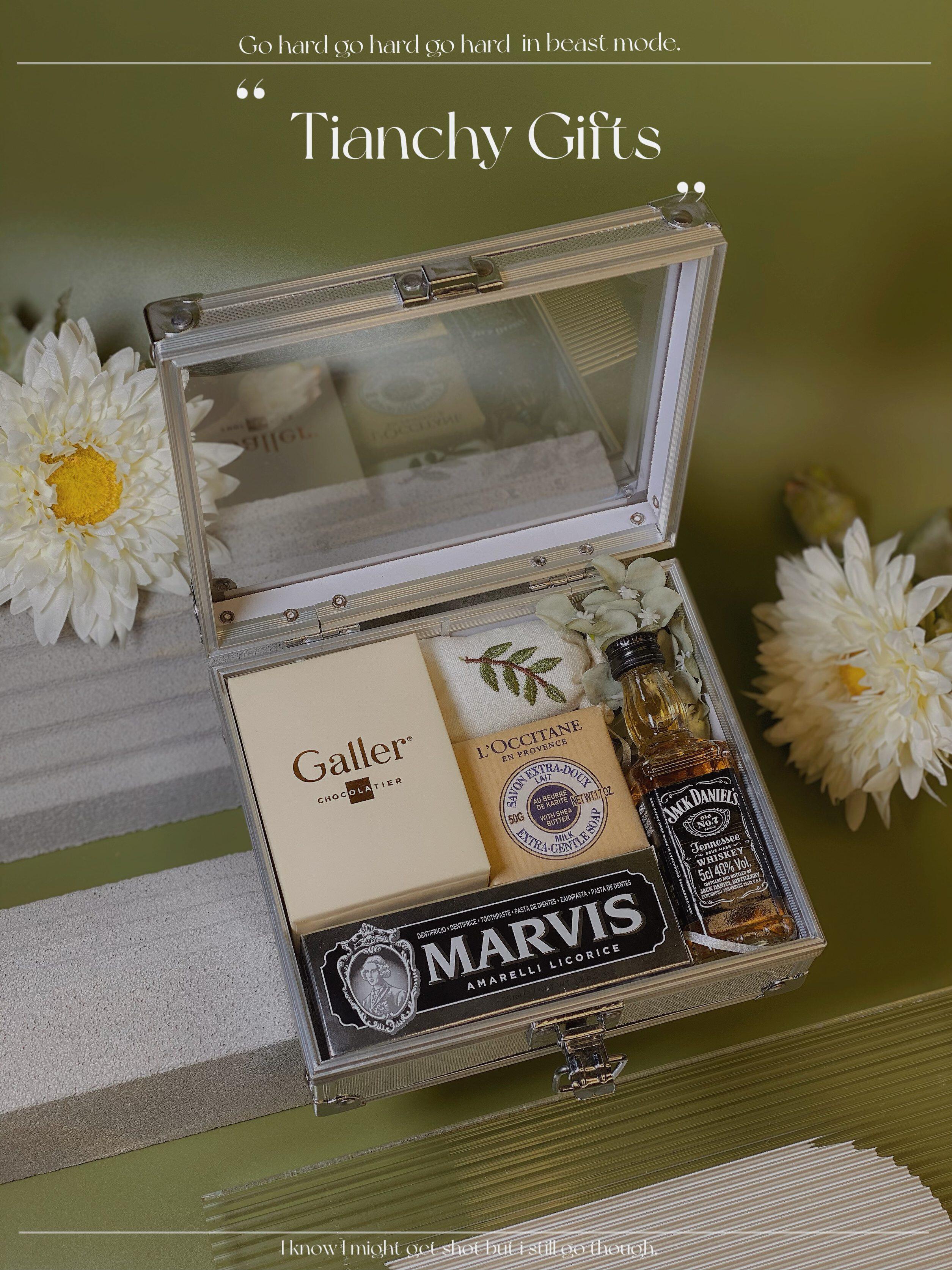 Wedding bridesmaid companion gift men's best man return gift box business acrylic mini box boyfriend birthday gift - Taobao