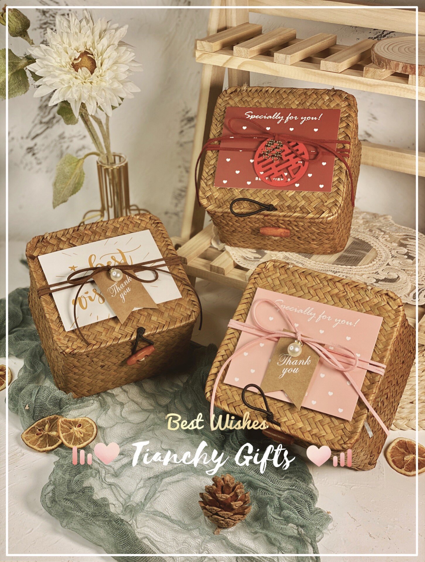 Aromatherapy candle wedding gift to bridesmaid best man guest return practical hand gift box small gift finished set