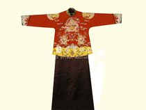  Huafen wedding dress original Chinese grooms outfit Hand-embroidered dragon robe pattern robe jacket Longjiang water jacket