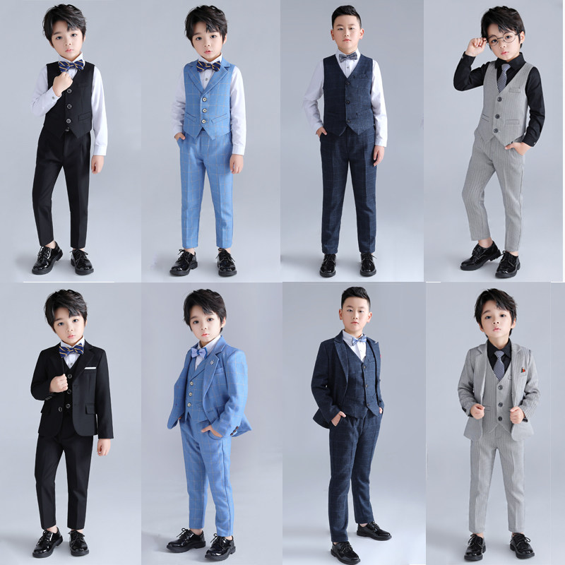 Children's suit boy dress boy gown host show, flower children's small suit suit, British wind and winter