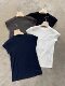 Jxzx ສິບສາມສາຍ 2026 New Stand Collar Elastic Slim Fit Fashionable and Versatile Women's Solid Color Small Edition Half-Sleeved Top