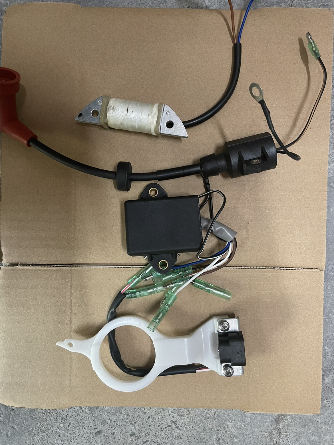 Yamaha Sea Outside Machine 2 - 1 - 18 hp charging coil igniter high voltage packet trigger