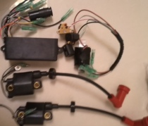 Yamaha Seas Yum 2 Chong 15 30 40 60 85 Outboard Machine High Voltage Pack Ignition Charging Coil