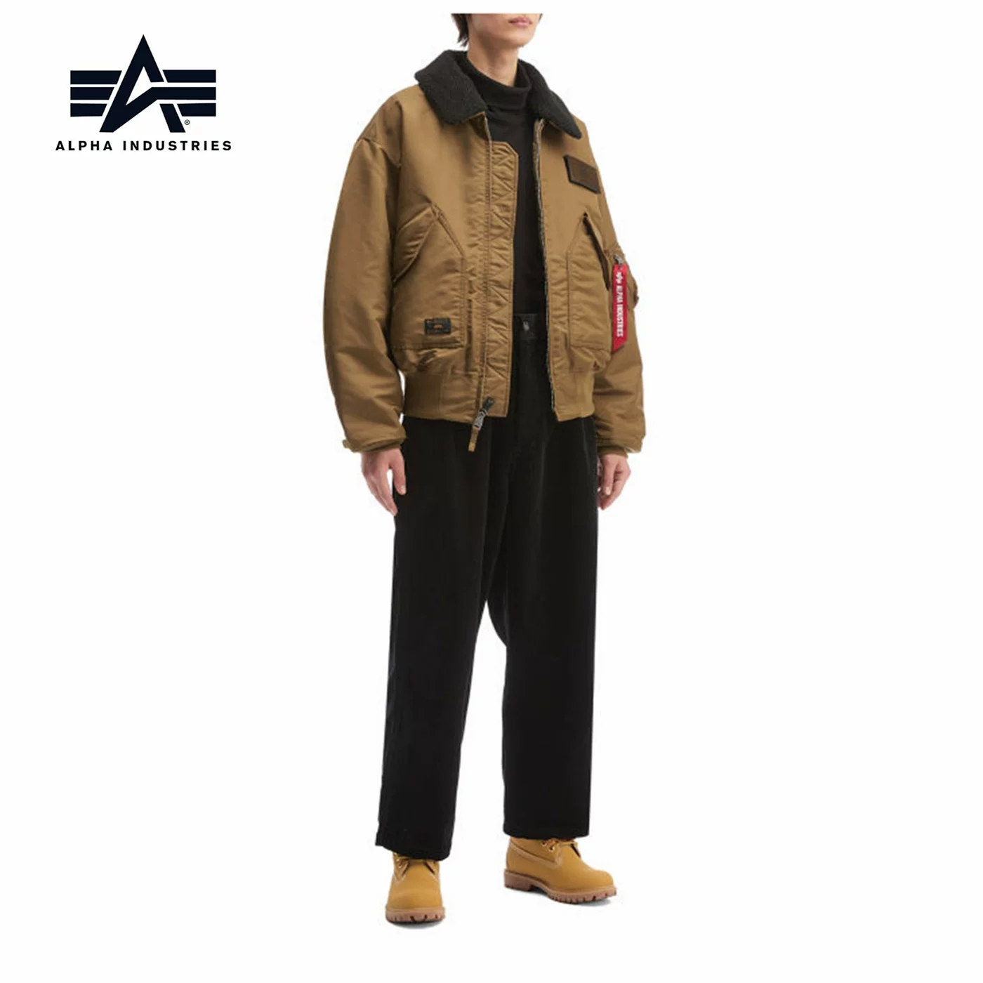 2 цвета осень и зима мужской Alpha Industries плюшевый бомбер куртка с лацканами большая голова девушка Kundai 0110P