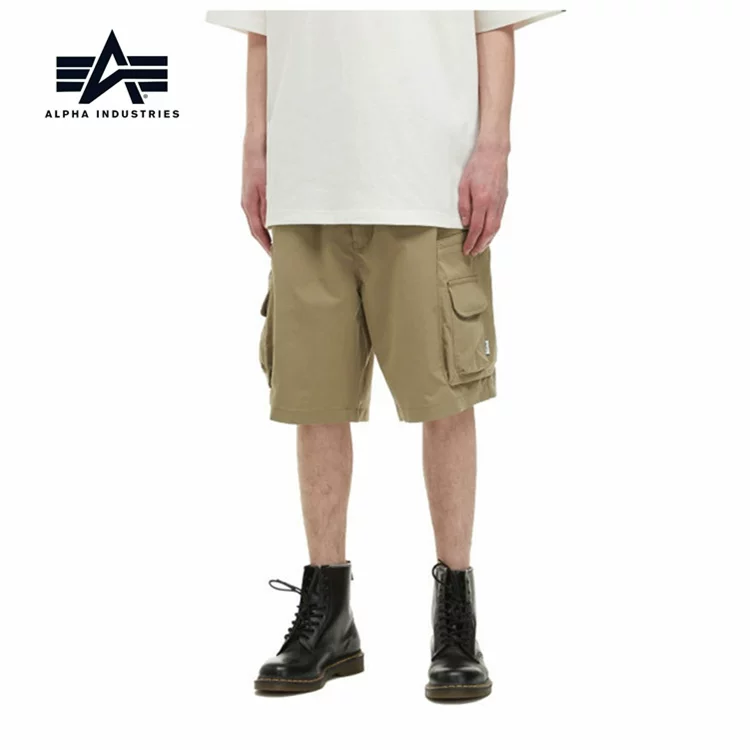3 цвета летний майор Alpha Industries мужские простые декоративные карманы повседневные шорты с крупной головой девочки национальный 0017O