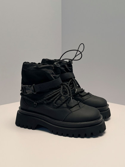 马丁靴男款高帮春季新款厚底增高鞋中帮户外登山工装靴子百搭短靴