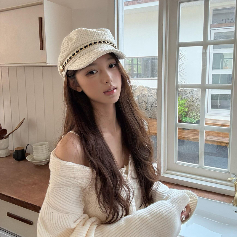 Japanese-Style British Socialite Flat-Top Painter Hat for Women, Spring and Autumn Vintage Fashion Duckbill Cap, Korean Version Trendy Octagonal Beret Japanese-Style British Socialite Flat-Top Painter Hat for Women, Spring and Autumn Vintage Fashion Duckbill Cap, Korean Version Trendy Octagonal Beret