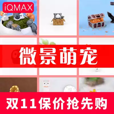 Street alley Moss micro landscape resin mini Cat Doll Doll succulent plant DIY decoration