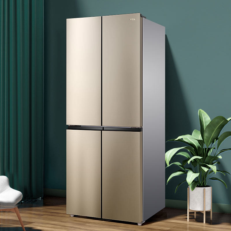 TCL405-liter four-door cross-door refrigerator air-cooled frost-free double-open 4-door energy-saving household small freezer