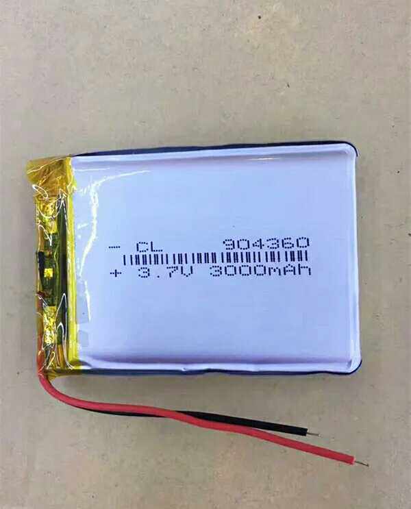 3 7V polymer lithium battery 3000mAh Charging Battery GPS navigation camera instrument 904360